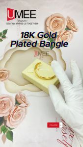 18K Gold Plated Bangle Jewelry Accessories For Women