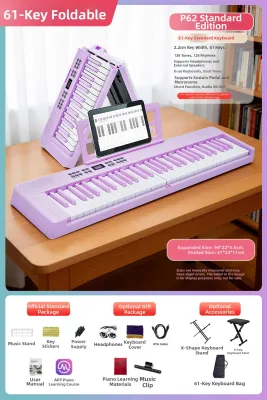 VOICEPAL | Foldable 61-key Entry-level Intelligent Weighted Electronic Piano