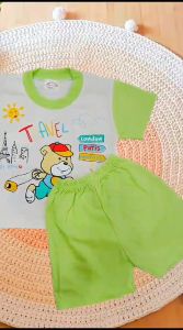 Setelan Baju Bayi Pendek Size 6-12 Bulan Merk Tralala