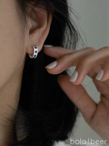 อนาคตที่เป็นกลางเกือบเพทายสีน้ําเงิน ฮิปฮอป สตรีทสไตล์ ผู้ชายผู้หญิงหู ข้อมือเสื้อ เรียบง่าย รูปแบบเรขาคณิตต่างหูเครื่องประดับแฟชั่น