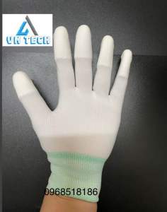 10 đôi găng tay pu phủ ngón màu trắng
