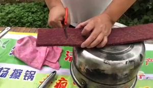 Hidangan Pencuci Basuh Berus Pad Scrubber Pembersihan Periuk Ampelas 金刚砂百洁布刷锅神器 Emery sponge removes stains oil 1meter