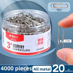 M&G | Colorful Nickel-Plated Antirust Foldable U-Shaped Paper Clip Office Supplies