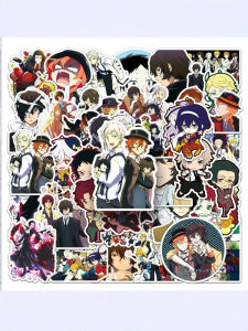 50 Sheets Anime Stickers Waterproof Creative Cartoon Dog Doodle Phone Case Skateboard Decoration Tablet Cover Power Bank Travel Box Insulated Mug DIY Scrapbook Room Decor