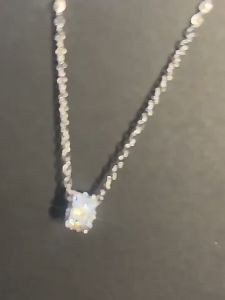 Ladamas Kalung Titanium Dengan Liontin Minimalis Berkilau Gaya Harian Korea KT104