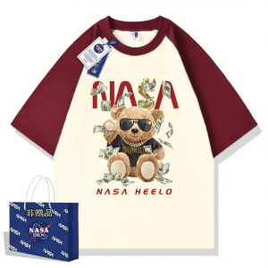 NASA Collab Brand Patchwork 100% Cotton Tshirt Round Neck