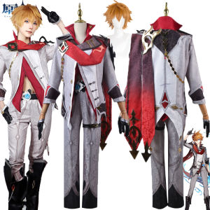 Game Genshin Impact Tartaglia Cosplay Costume Tartaglia Young Master Full Outfits Clothes Halloween Anime Comic Costume