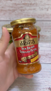 FILIPPO BERIO [Lọ TOMATO / ĐỎ 190g] SỐT PESTO CÀ CHUA [ITALIA] Sun Dried Tomato Pesto
