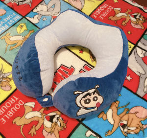 หมอน U-Shaped Neck Support Cartoon Crayon Shinchan สำหรับผู้ใหญ่ หมอนเดินทาง หมอนนั่งรถ หมอนนอนกลางวันในออฟฟิศ