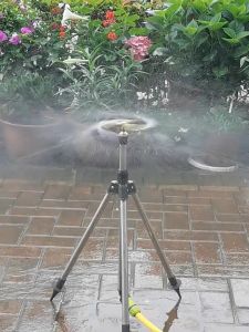 1/2" Male Thread 3/4 way Brass Misting Nozzle 360° Automatic Rotating Sprinkler Garden Agricultur Wateingr Rotary Spray