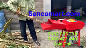 Máy băm cỏ lô cuốn bán tự động dành cho trang trại