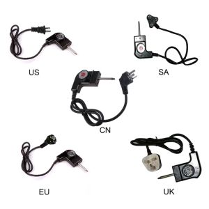 1Pcs 1m Electric Cooker Power Cord Temperature Control Plug  Electric Hot Pot Temperature Regulag Coupler Electric Baking Pan Temperature Control Plug
