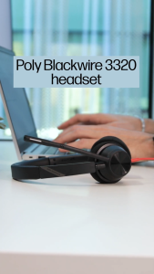 Poly Blackwire 3320-M Wired Headset (Plantronics) Hi-fi Stereo USB-A (No USB -A to C adapter) - 2 Yrs Warranty