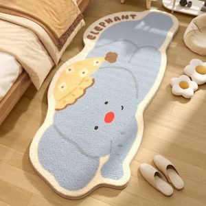 VIKAMA Hiện Đại Tối Giản Phòng Ngủ Thảm Trải Đầu Giường Thấm Hút Nước Mềm Mại Thoải Mái Thảm Phòng Khách Họa Tiết Hoa Trong Nhà Trang Trí Nhà 100% Polyester