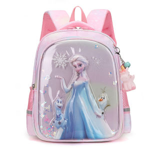 Princess Elsa 3D Backpack Beautiful Childrens Bookbag for Girls Kindergarten Small Class Cute Underwater Mermaid Design