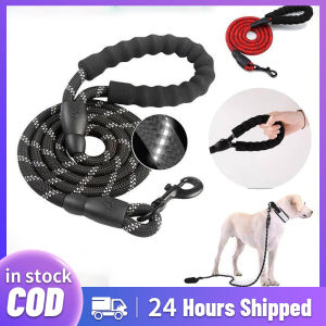 Dog Leash 1.5M Rope Strong Pet Dog Leash With Padded Highly Reflective Threads Medium and Large Dogs Walking Training Hiking