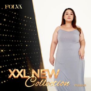 Folva Dress panjang Daster spandex baju tidur big size