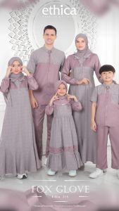 BAJU COUPLE SARIMBIT KELUARGA ETHICA ELFA 318 FOX GLOVE