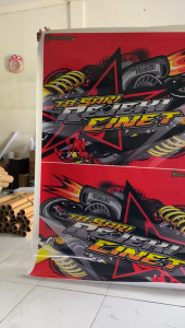 SPS 029 - STIKER DECAL VARIASI ANYA PINTU ALL PICK UP NEW CARRY GRANDMAX L300 HILUX TRITON BISA PAKAI FREE CUSTOM NAMA