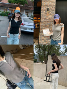 Áo Thun Henley Cổ V Patched Màu Đen Kẻ Chân Ái Giả Hai Lớp Ôm Sát