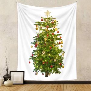 VIKAMA Cây Thông Xanh Treo Tường Tấm Thảm Tối Giản Thiên Nhiên Nghệ Thuật Mềm Mại Nhẹ Polyester Trang Trí Nhà Cho Phòng Khách Phòng Ngủ Ký Túc Xá