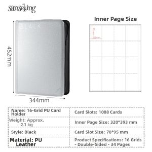 sanseking | High Capacity Card Album 16 Compartments