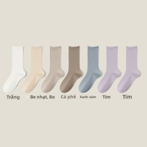 MiiOW | Tất dài đến bắp chân chống mùi cho nữ Tất cotton thoáng khí không đường may Tất dài đến đầu gối không có gân Tất mùa thu 2025 MiiOW Cat Person