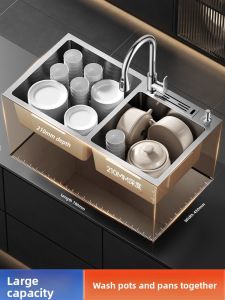 SHENYUAN | Double Basin Undermount Stainless Steel Sink 201