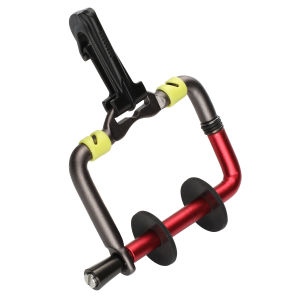 SANLIKE Fly Fishing Tippet Holder Spool Holder Fly Fishing Gear for Fly Line Leader Organizer (RED/GOLD) 4 Blade Fly Fishing Line Sub Reel Rack