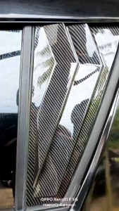 2PC Perodua Myvi Window Cover Shark Louver Window Cover Shark Mirror Cover Rear Triangle Window Cover Door Visor Sun Protector Sunshade Sunshield Car Accessories Aksesori Kereta