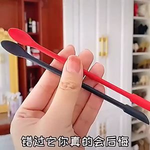 Silicone Makeup Spatula Lotion Cosmetics Spatula Double-Headed Scraper Bottle Spoon Makeup Tools