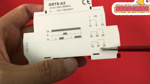 Geya GRT8-A2/A230 Rơ le thời gian đóng chậm (timer on delay) 0.1s đến 240h  2 tiếp điểm 16A