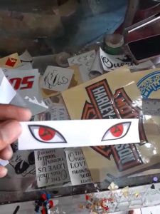 1 Pasang Stiker Mata Setan Untuk Motor Mobil Stiker Mata Reflektif Penuh Kreativitas Tahan Air Creme Pelindung Matahari