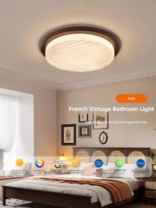 GUJIA | Vintage Walnut Finish Ceiling Light