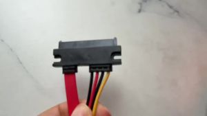 OULLX SATA Male to Female Adapter Cable Converter 22Pin Sata With 7pin+15pin FeMale to FeMale SATA Power Data Cable 30/50cm