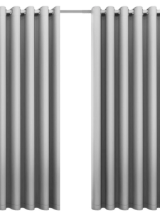 100% Blackout Curtain with Grommet Thermal Insulated Makapal Curtain Thickened Black Liner for Bedroom/Living Room (1PC)