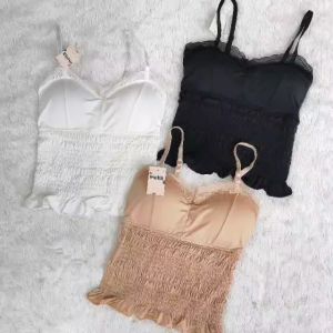 Tank Top With Cup Bra Import Premium Fit To XL / Crop Top With Cup Bra Fit To XL