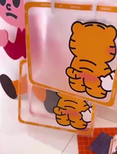 Set 3 túi trong suốt hình hổ túi nhựa đựng đồ chống nước túi xách hình hộp tiện lợi