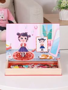 Bộ Ghép Hình Thiết Kế Thời Trang Bằng Nam Châm Từ Tính Cho Bé (Nhiều Mẫu) - Hãng ZALAMI