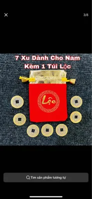 Đồng Xu Âm Dương Nam Nữ Chiêu Tài Phong Thuỷ