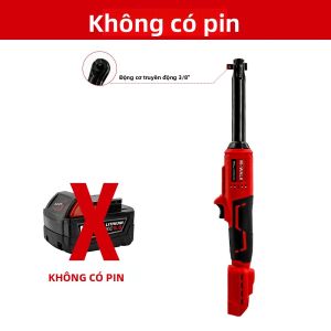 Cờ Lê Lực Điện Không Dây 18V Góc Vuông 90 Độ Lực Xoắn Cao Dùng Pin Lithium-Ion Dụng Cụ Sửa Chữa Ô Tô Tương Thích Với Pin Milwaukee