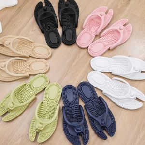 VMAL Summer Men Flip Flops Slippers Quick Dry Casual Shoes Beach Sandals Non-Slip Home Bathroom Folded Storage Slipper for Men 35-46