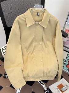 แจ็คเก็ตบินสไตล์อเมริกันสำหรับผู้ชาย ทรงหลวม ทรงลำลอง ทรงปกติ แขนยาว ปกติ แจ็คเก็ตเบสบอล แจ็คเก็ตบิน แจ็คเก็ตบิน