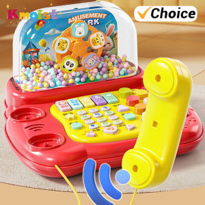 Electric Telephone Toy Cartoon Piano Music Light Activity Multifunctional Kid Musical Learning Toys for Children Christmas Gifts