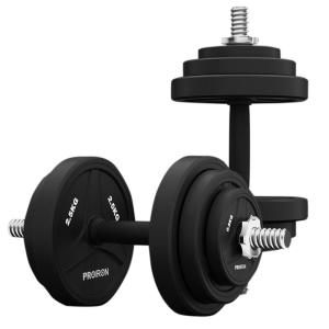 PROIRON | Adjustable Weight Home Gym Set Rubber Dumbbell and Barbell