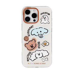 เคสโทรศัพท์มือถือ KOERCASE Animal Big Party Little Ghost Graffiti Cute Fun เด็กผู้หญิง Cartoon Illustration Original Creative iPhone