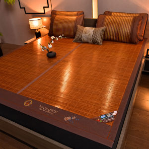 Summer Mat Bamboo Mat Summer Straw Mat Foldable Winter and Summer Dual-Use Double-Sided Viscose Fiber Mat Home Dormitory Double Summer Mat