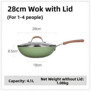 CAROTE | Non-stick Home Cooking Wok Deepened