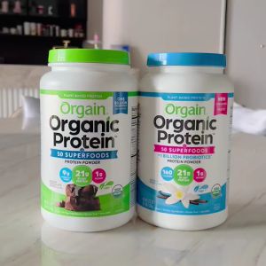 โปรตีนจากพืช ORGAIN ORGANIC PORTEIN #VANILLA BEAN 43.2oz. (2.7lb)1.22kg