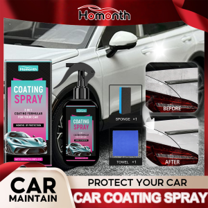 100ml Ceramic Car Coating Spray Hydrophobic Sealant Gloss Enhancer Water Repellent UV Protection with Applicator Dirt Resistance